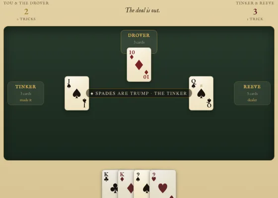Euchre in play