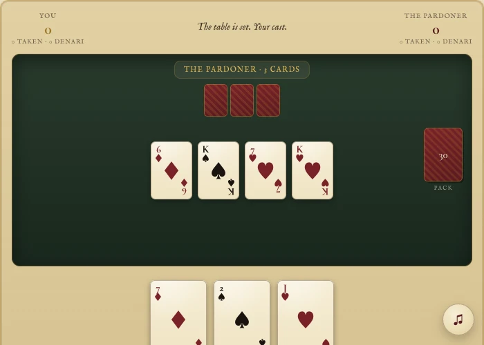 Scopa in play