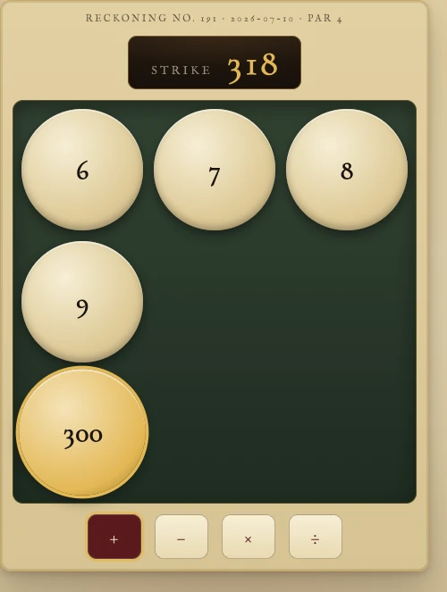 Tally in play